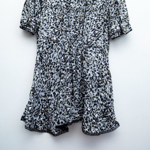 Zadig & Voltaire Leopard Knee Length Dress Raspail Leo Crinkle Dress - Picture 9 of 10